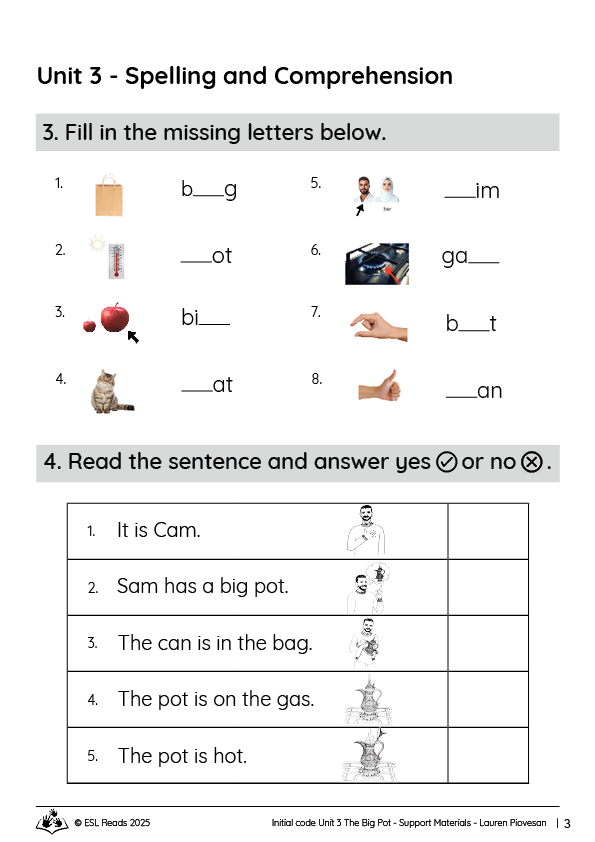 Unit 3 The Big Pot Support Materials3