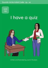 I have a quiz front cover